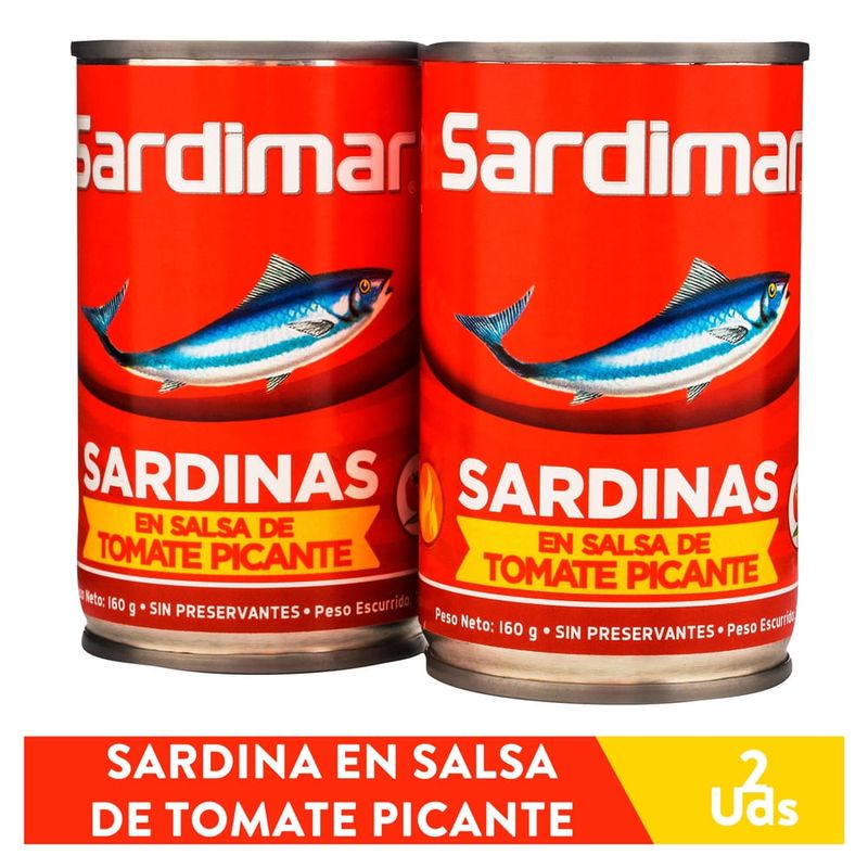 Sardina Sardimar en salsa de tomate picante 2 Pack - 320 g