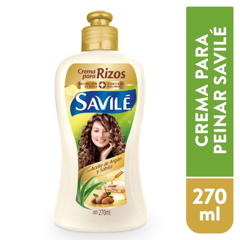 Crema Para Peinar Savilé Argán y Sábila - 270 ml