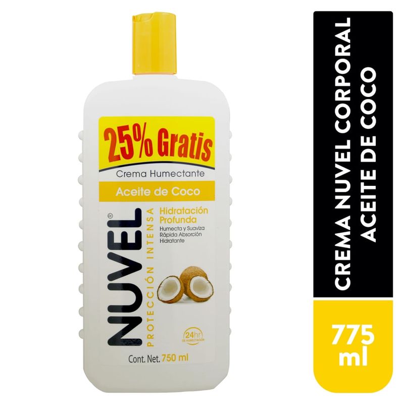 Crema Nuvel Coco 620Ml Mas 25 Porciento