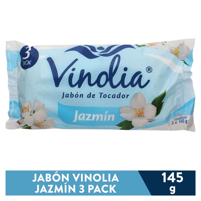 Jabón de tocador Vinolia aroma jazmín 3 pack - 145 g