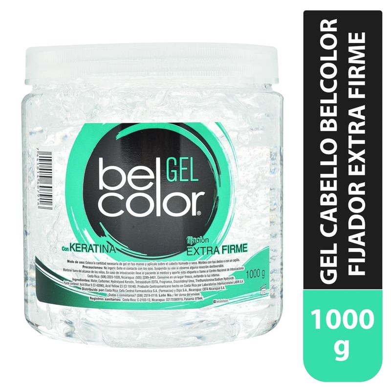 Gel Belcolor con keratina extra firme - 1000 g
