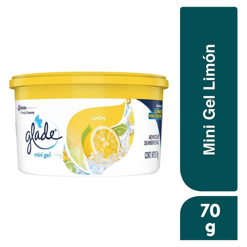 Aromatizante Mini Gel Limón Glade - 70 g