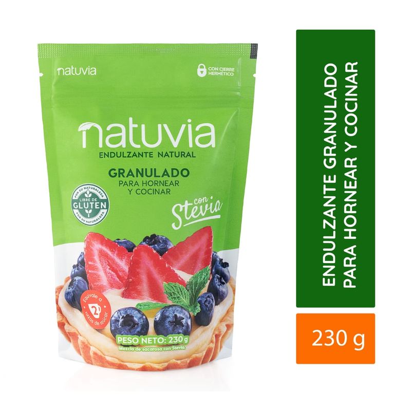 Endulzante Natuvia Natural Granualdo Con Stevia - 230 g