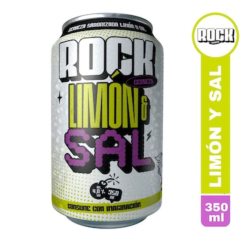 Cerveza Rock Limón lata - 350 ml