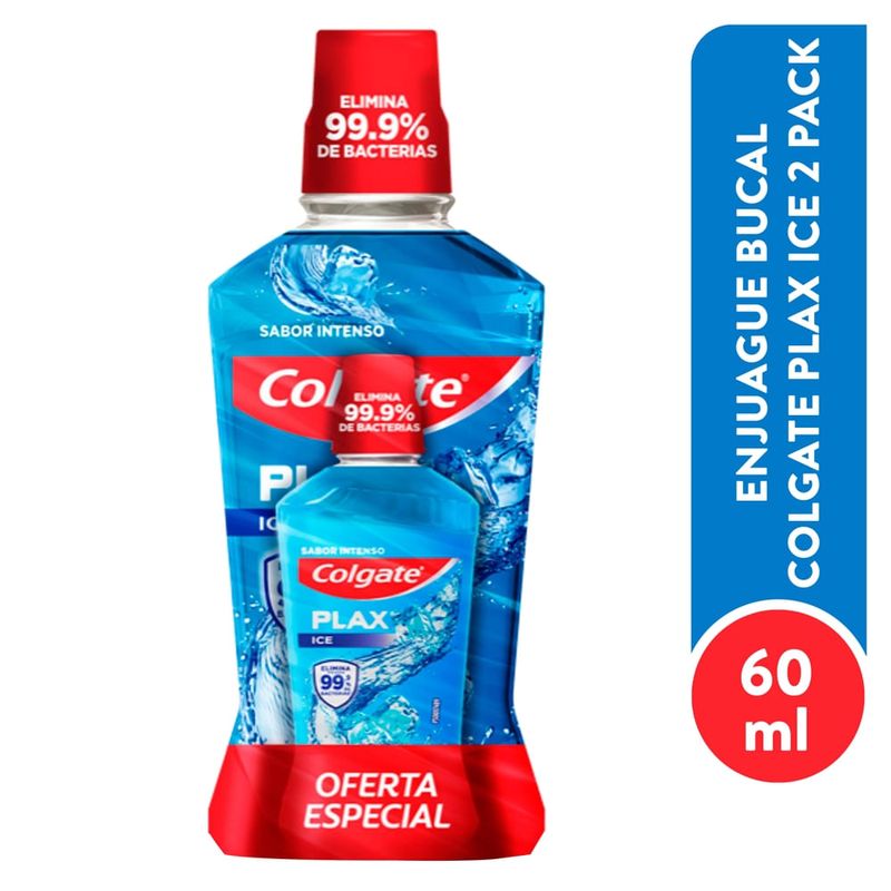 Enjuague Bucal Colgate Plax Ice - 250 ml + 60 ml