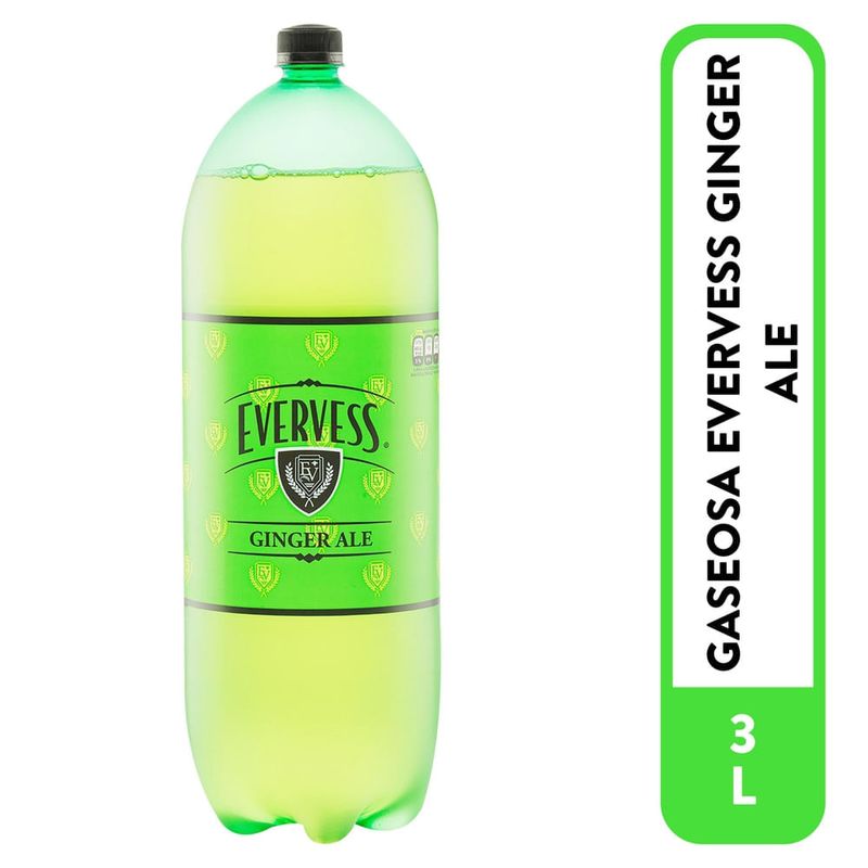 Gaseosa Evervess Ginger Ale Pet - 3L