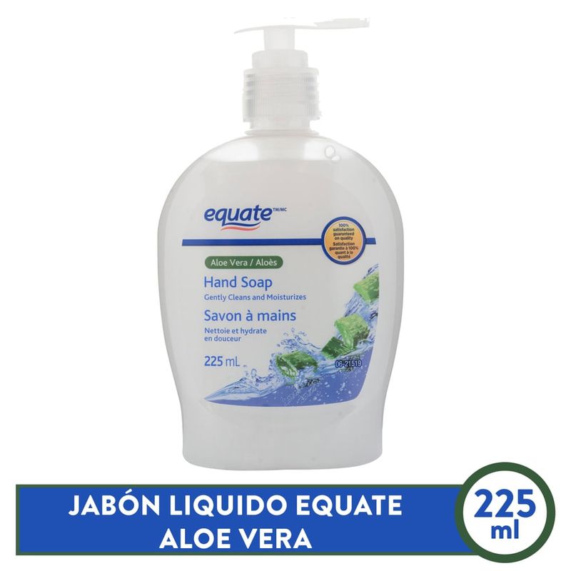 Jabón Líquido Equate Manos Aloe Vera -222ml