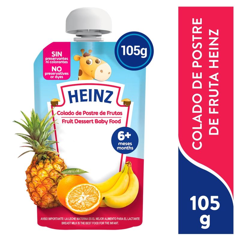 Colado Heinz Postre Fruta Doy Pack - 105 g