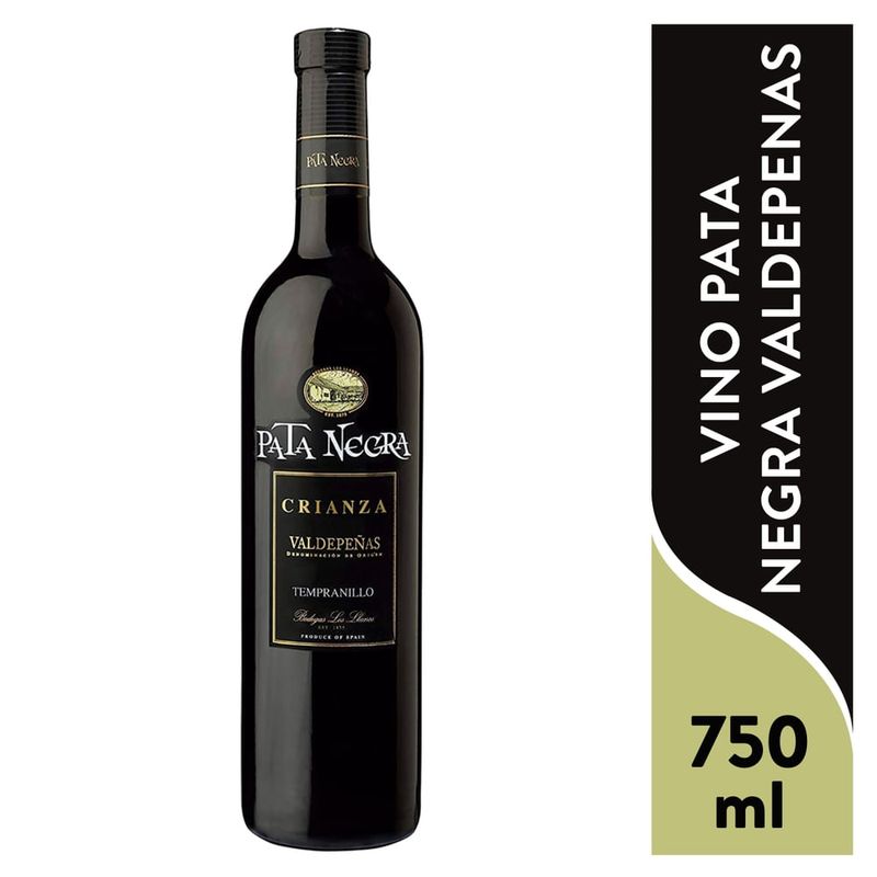 Vino Pata Negra Valdepenas Crianza - 750 ml