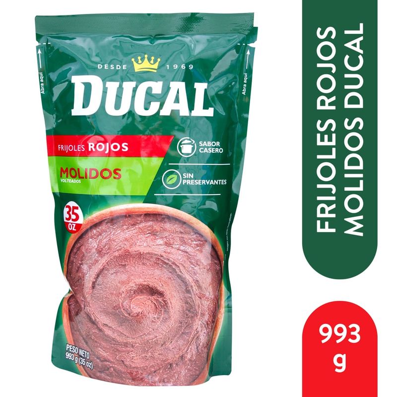 Frijol Ducal rojo molido doypack - 993 g