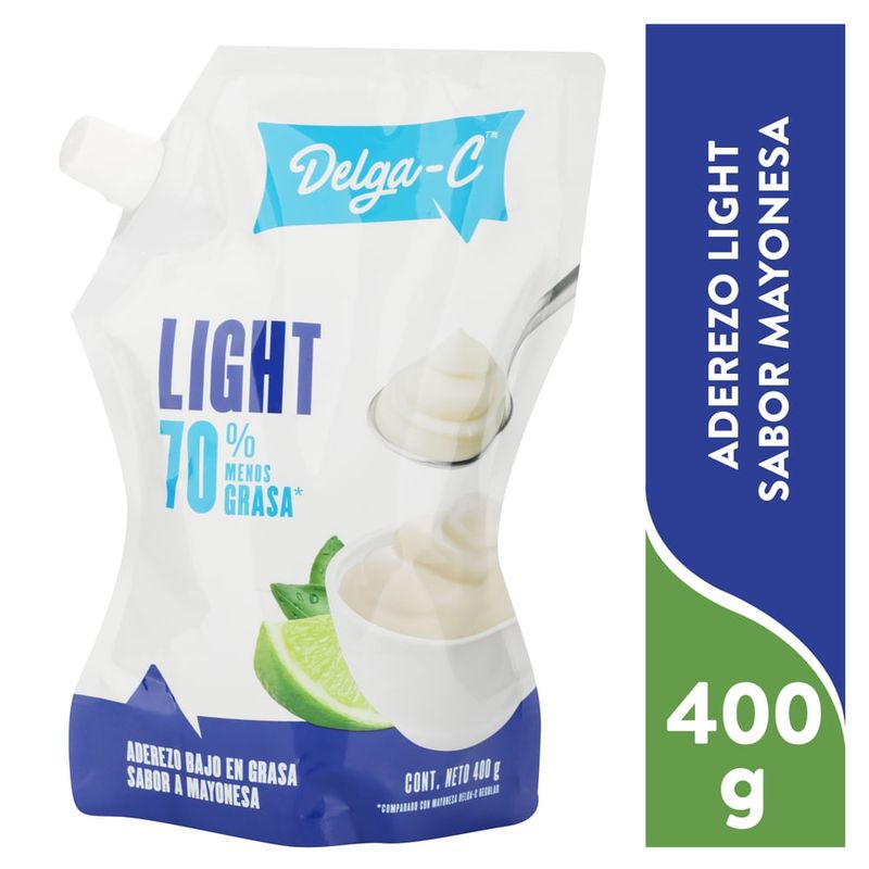 Mayonesa Delga-C Ultralight Doy pack - 400 g