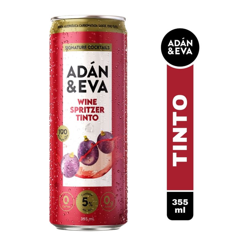 Bebida Adán y Eva Wine Spritz Tinto - 355 ml
