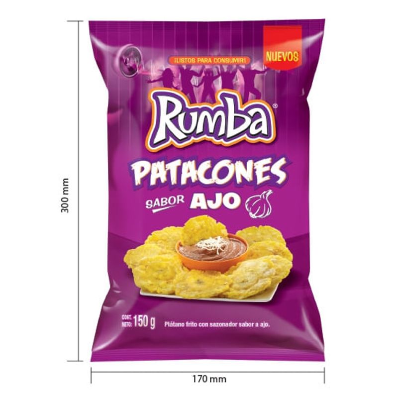 Patacones Rumba sabor ajo - 150 g