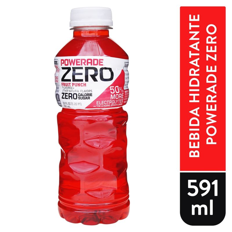 Bebida Hidratante Powerade Zero frutas -600 ml