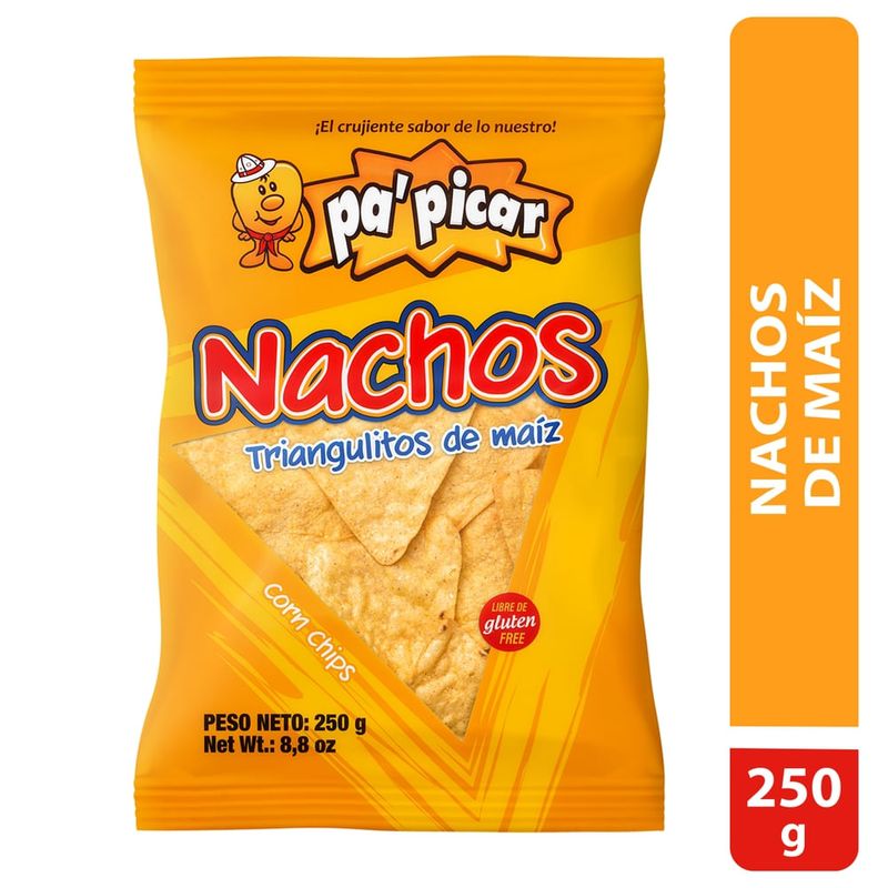 Snack pa'picar nachos triángulo de maíz - 250 g