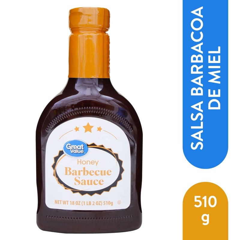 Salsa Great Value Barbacoa de Miel - 510 g