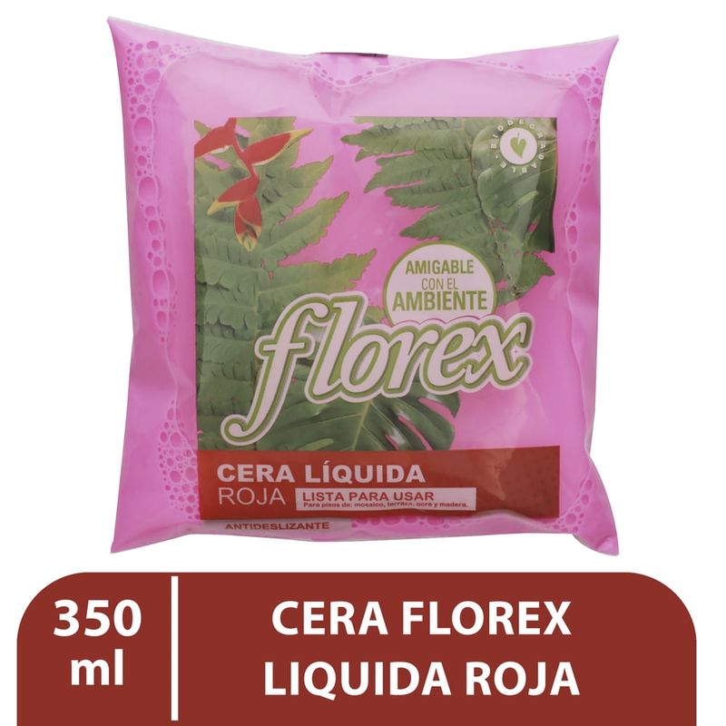 Cera Florex Líquida Roja Bolsa -350ml