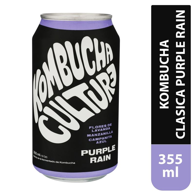 Bebida Kombucha Culture purple rain clasica - 355 ml