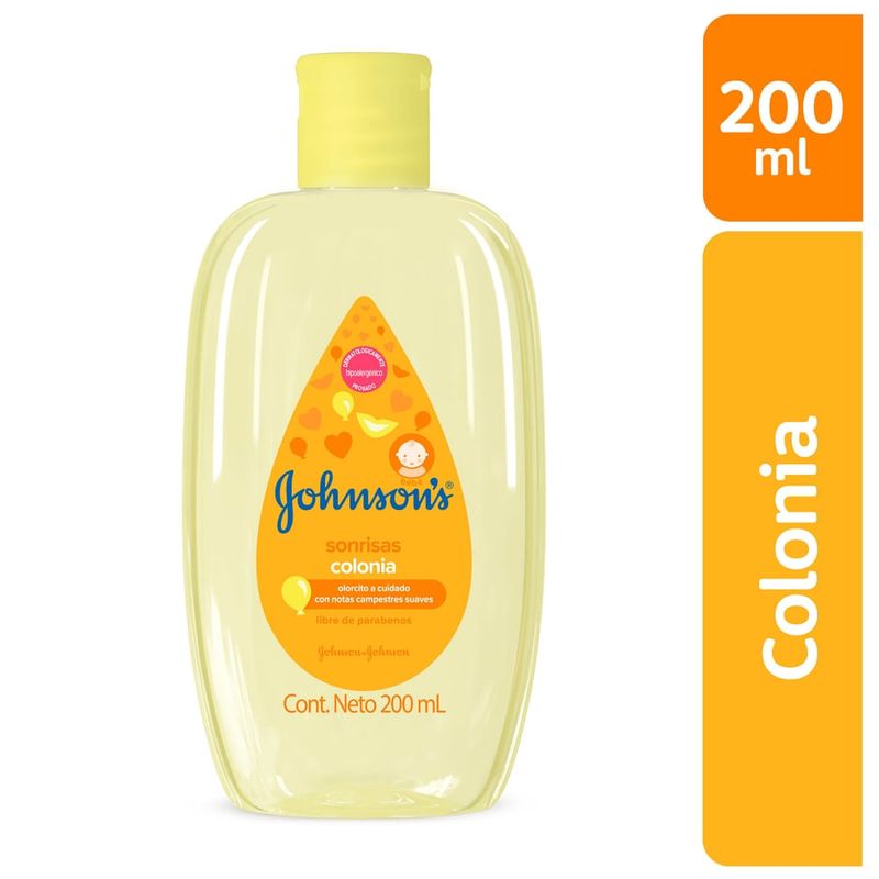 Colonia Bebé Johnson's Sonrisas - 200 ml