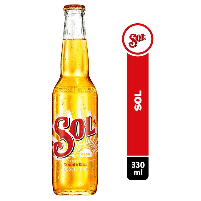 Cerveza Sol Vidrio - 330 ml