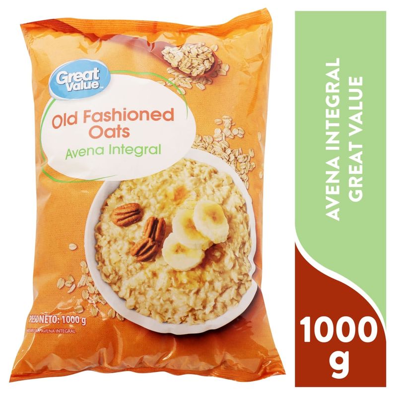 Avena Great Value Integral - 1000 g
