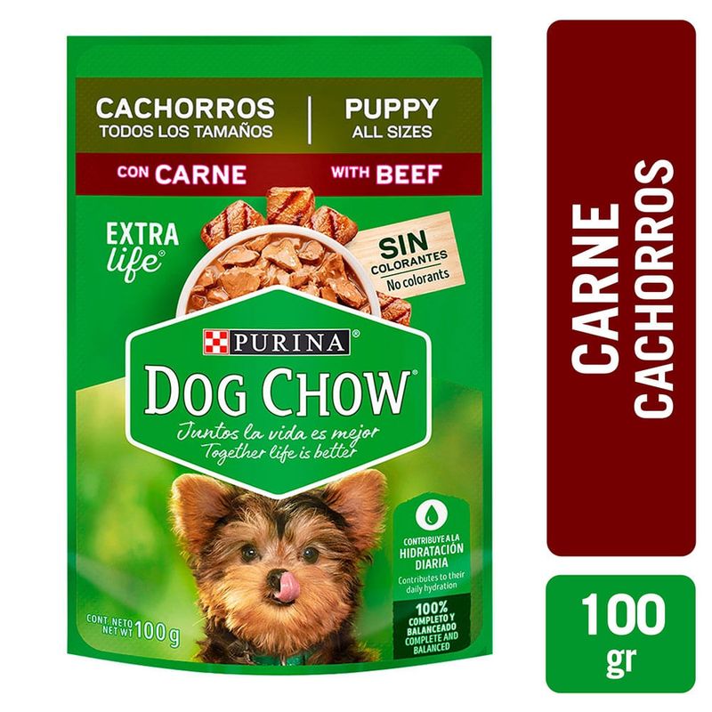 Alimento húmedo para perro Purina Dog Chow Cachorros Carne - 100 g