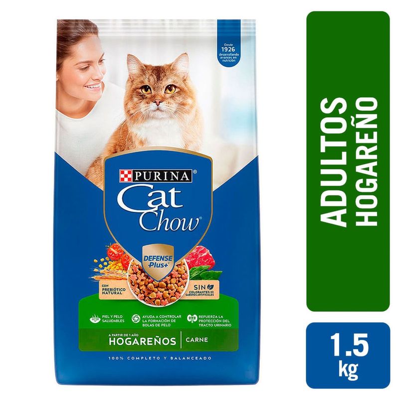 Alimento para gatos Purina Cat Chow adulto hogareños - 1.5 kg