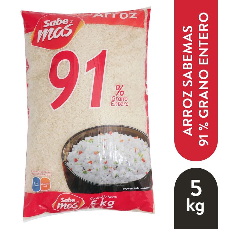 Arroz Sabemás 91 Grano Entero - 5 kg