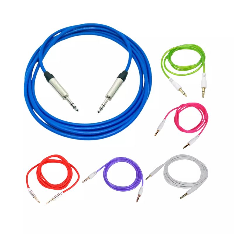 CABLE AUX 3,5 1M COLORES ECON