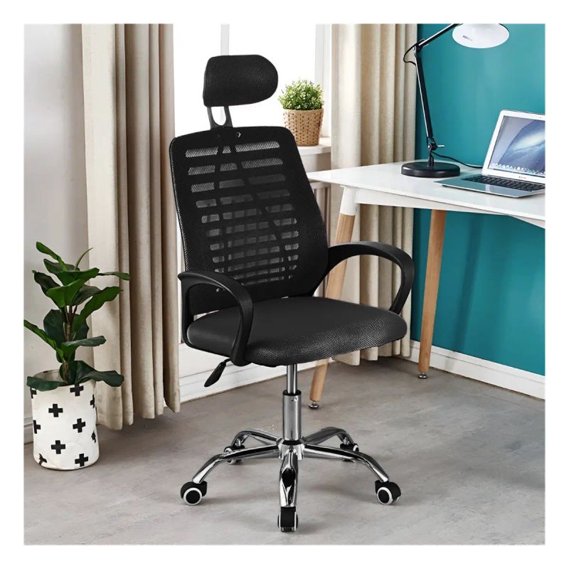 SILLA EJECUTIVA MANHATTAN C/APOYO CERVICAL NEGRA