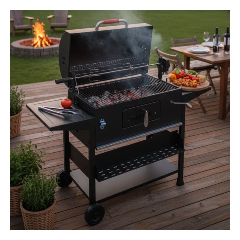 PARRILLA EFHOME T020-1 PRO CON ROSTIZADOR ELECTRICO
