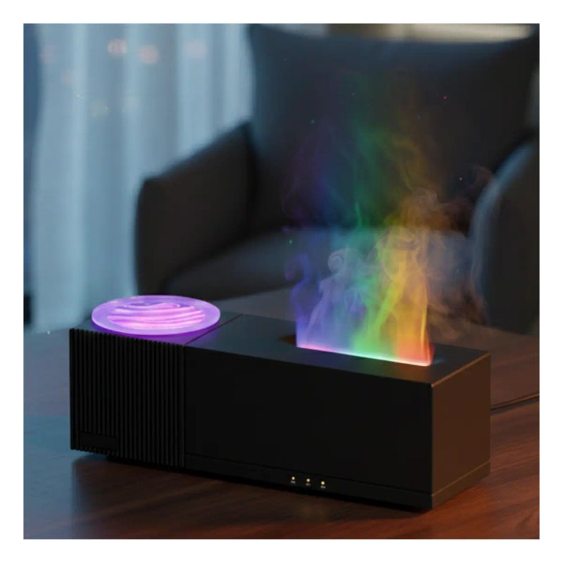 HUMIDIFICADOR EFECTO FLAMA MOD A10 25X8X9 CM