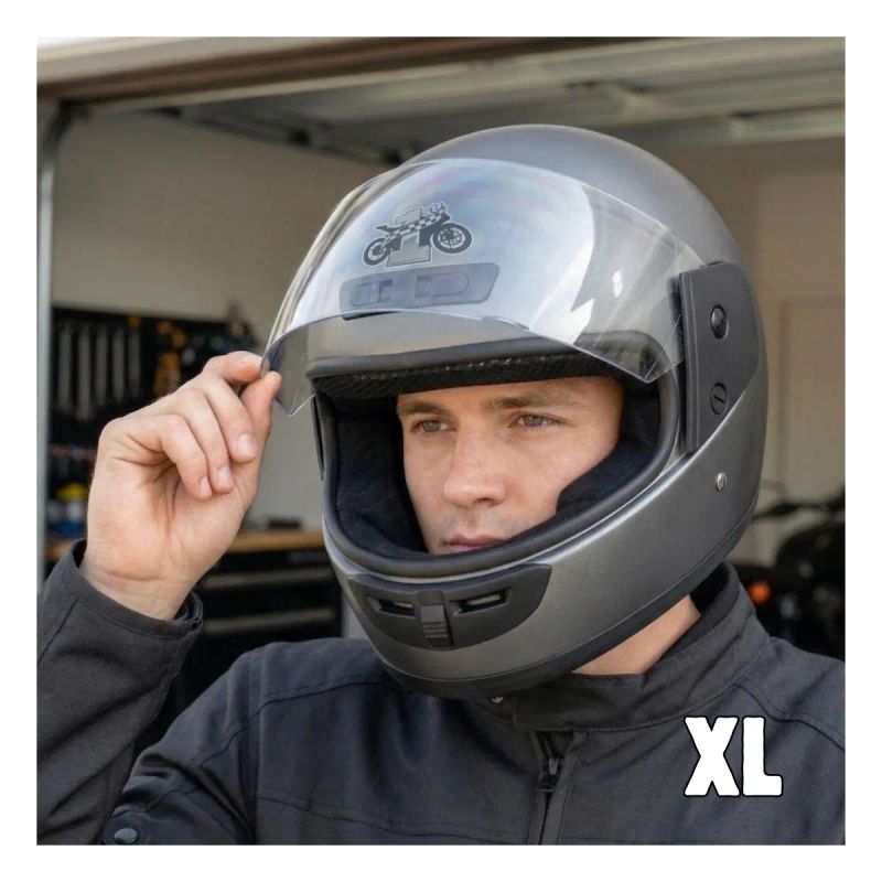 CASCO PARA MOTO 1st INTEGRAL MOD VLT-106 GRIS TALLA XL