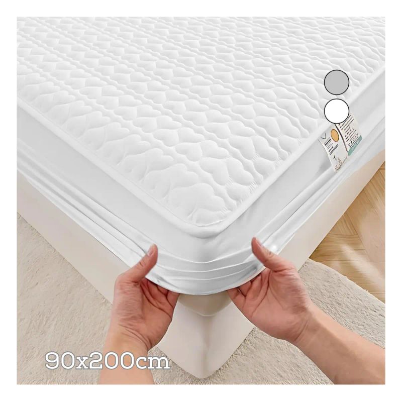 COBERTOR PARA COLCHON INDIVIDUAL BLANCO 90*200 CM
