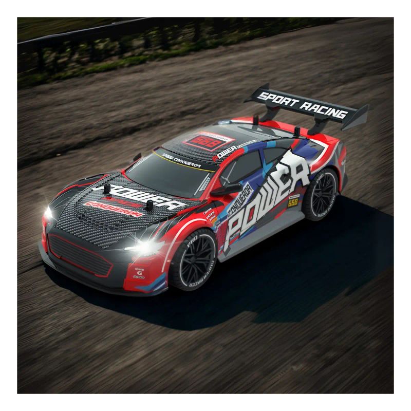 JUGUETE CARRO C/CTRL DRIFT RACING ROJO EFECT HUMO MOD. YF668-RC1