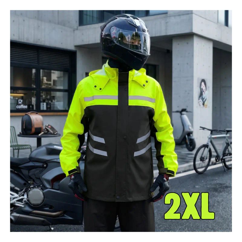 CAPA PARA MOTORIZADOS RAINCOAT TWS TALLA 2XL VERDE