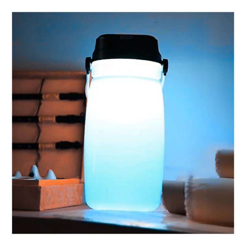 LINTERNA TIPO BOTELLA CON PANEL SOLAR