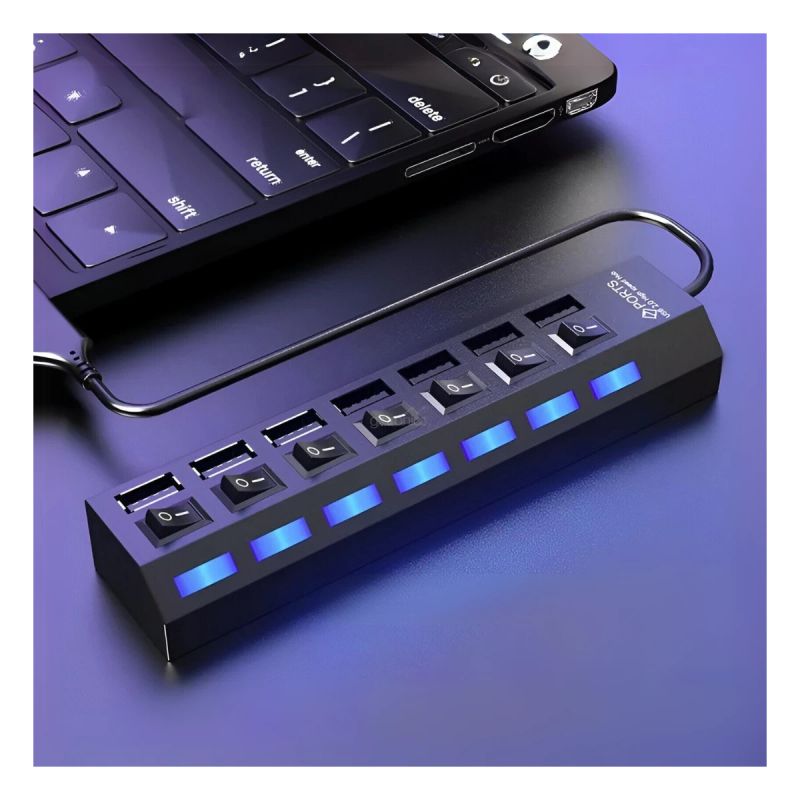 ADAPTADOR USB 7 PUERTOS 2.0