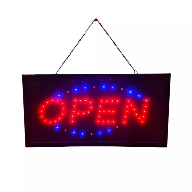 ROTULO LED OPEN HS 022 25X48 CM
