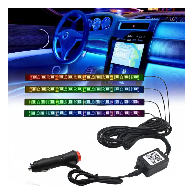TIRA LED 4 EN 1 CON BLUETOOTH PARAS AUTOS