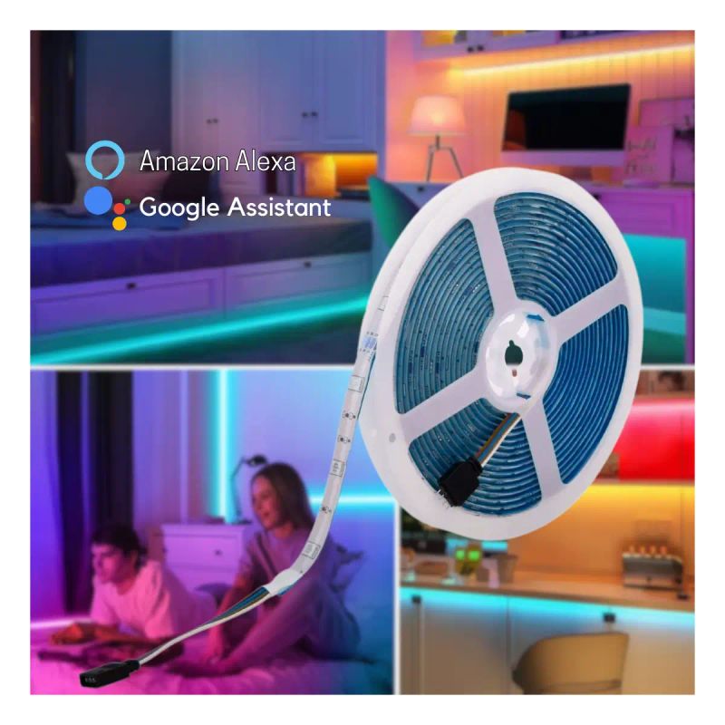 TIRA LED 5 MTR RITMICA WIFI ALEXA Y GOOGLE