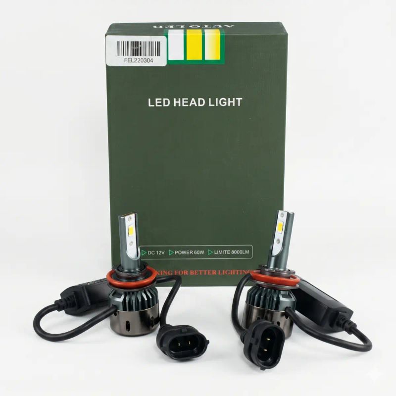 BOMBILLO FOCO LED H11 3 COLORES GREEN BOX