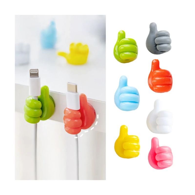 PROTECTOR Y HOLDER TIPO PULGAR DE CABLE SET 4
