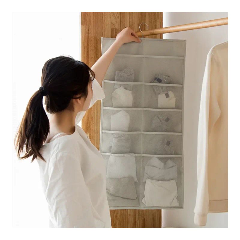 ORGANIZADOR DE ROPA VERTICAL 12+18 COMPARTIMIENTOS 80X40CM