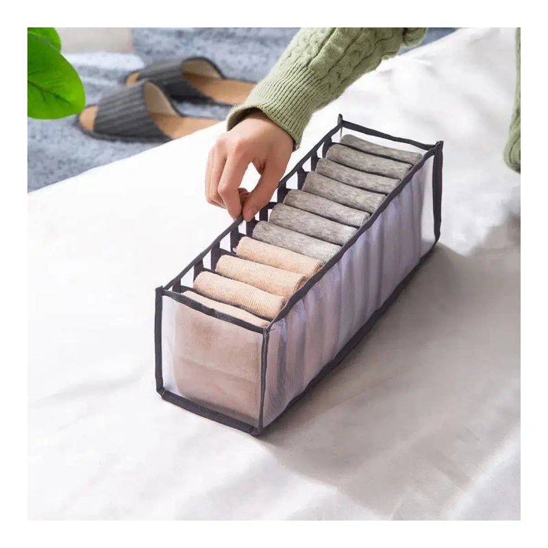 ORGANIZADOR DE ROPA 11 COMPARTIMIENTOS 32X12X12 CM