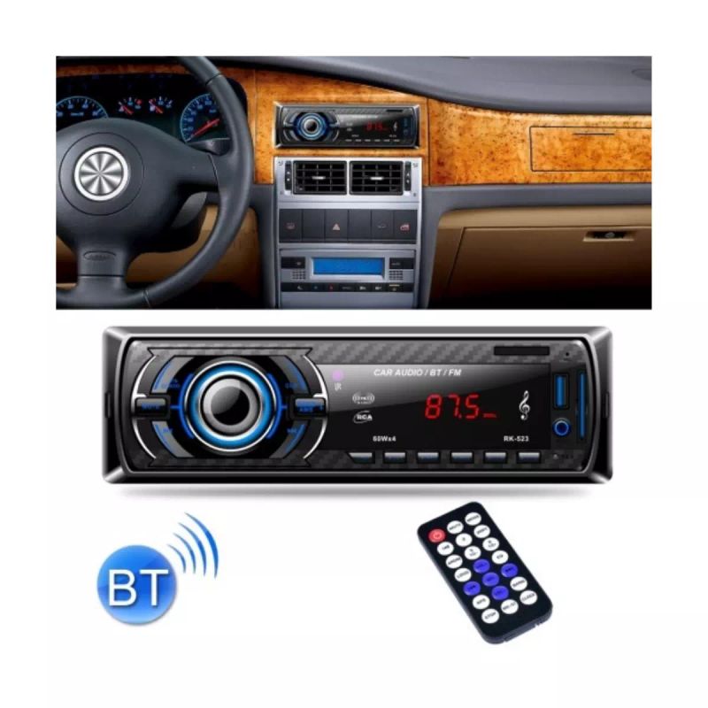 REPRODUCTOR PARA CARRO USB/FM/CONTROL RK-523