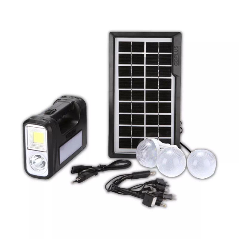 KIT SOLAR GD-8017S 3 BOMBILLOS
