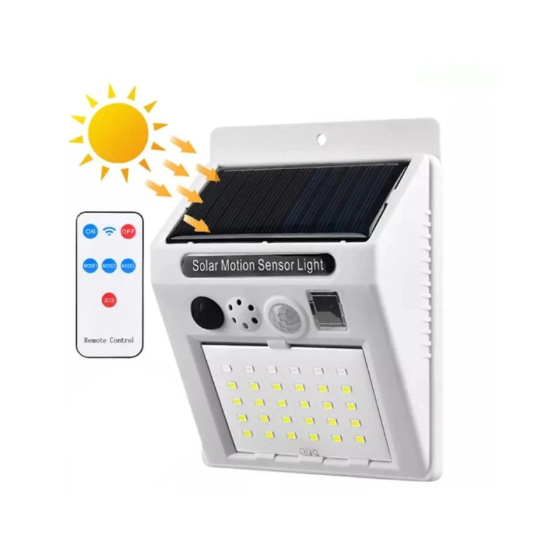LAMPARA CAMINERIA JARDIN CON ALARMA/SENSOR Y SOLAR BK-666