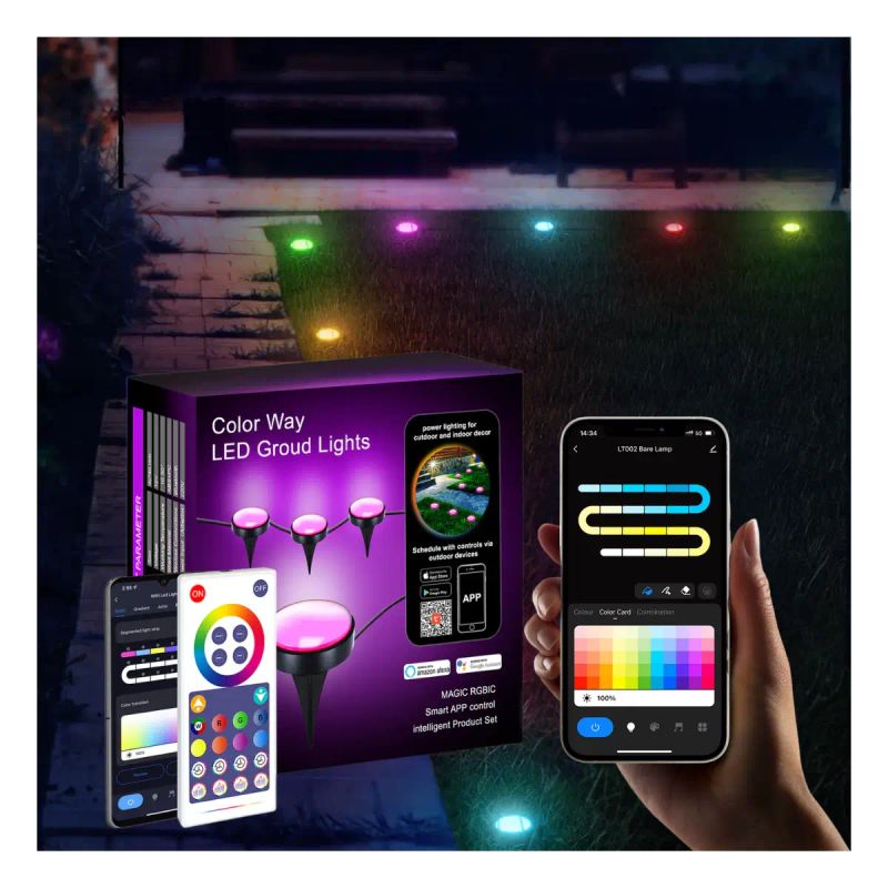 LUZ LED DECORATIVA PARA JARDINES CON ALEXA Y GOOGLE