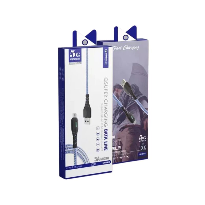 CABLE EPOCH V8 5G CARGA RAPIDA Y DATA 1 MTR
